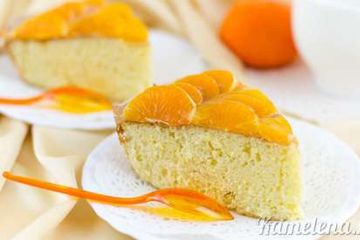 фото рецепта Бисквит со сливочной пропиткой и фруктами