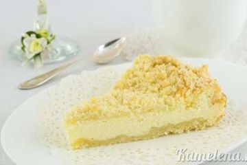 фото рецепта Творожный пирог с песочной крошкой