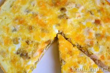 фото рецепта Лоранский пирог с курицей