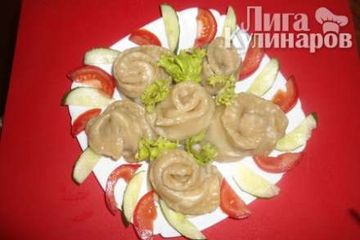 фото рецепта Манты розочки