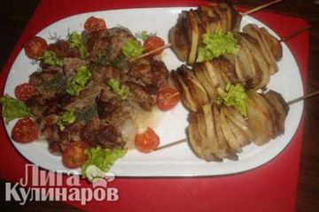 фото рецепта Свинина на луковой подушке