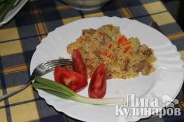 фото рецепта Индейка с рисом А-ля плов