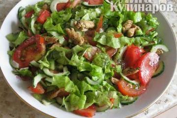 фото рецепта Салат  с киви и курицей