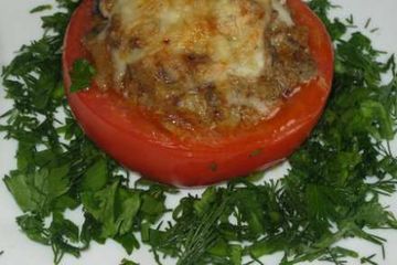 фото рецепта Помидоры, запеченные с куриной печенью