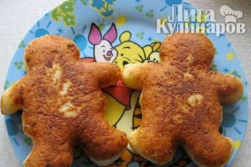 фото рецепта Творожники жареные  Человечки
