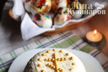 фото рецепта Пасха творожная со сгущенным молоком