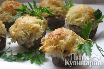 фото рецепта Мясные хижины с овощной закуской