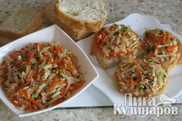 фото рецепта Пикантная капуста для бутербродов к куриным крылышкам