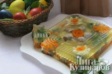 фото рецепта Заливное из куриных сердечек Дела сердечные