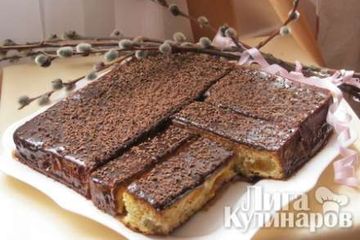 фото рецепта Пирожное на сметане с курагой