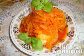 фото рецепта Рыба жаренная под овощным маринадом