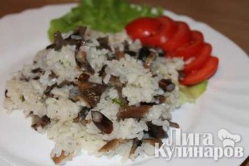 фото рецепта Рис с грибами