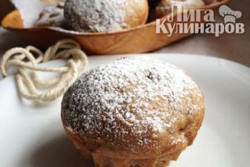 фото рецепта Яблочные кексы с курагой (постные)