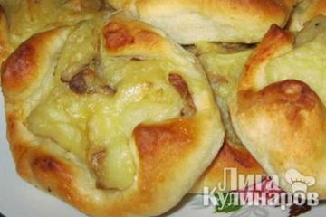 фото рецепта Конвертики с картофельно-грибной начинкой (постные)