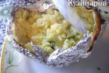 фото рецепта Картофель запеченный в фольге