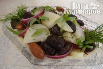 фото рецепта Салат картофельный с фасолью