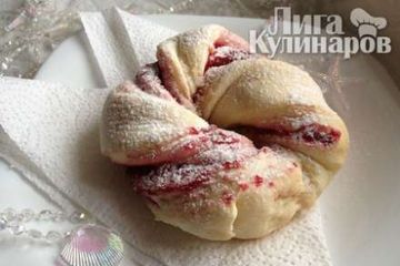 фото рецепта Клюквенные веночки