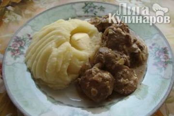 фото рецепта Куриная печень жареная со сметаной