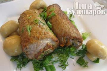 фото рецепта Рулетики из свинины