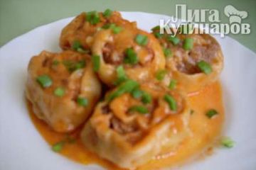 фото рецепта Мясные рулеты в тесте
