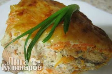фото рецепта Кета запеченная с овощами