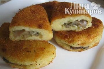фото рецепта Картофельные зразы с грибами