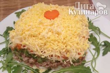 фото рецепта Салат с тунцом Нежность