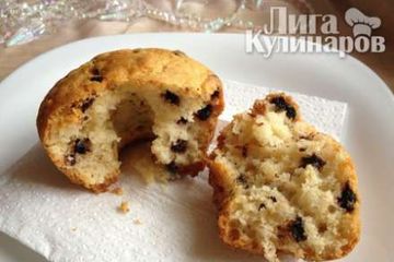 фото рецепта Маффины с шоколадными каплями