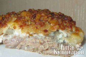фото рецепта Свиные шницели с черносливом и яблоками