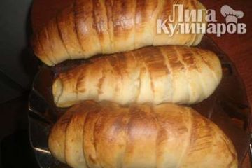 фото рецепта Куриное филе, фаршированное овощами, в слоеном тесте