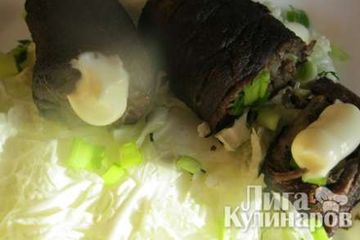 фото рецепта Рулетики из конины