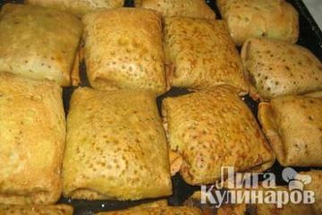 фото рецепта Блинчики, фаршированные говяжьими лёгкими
