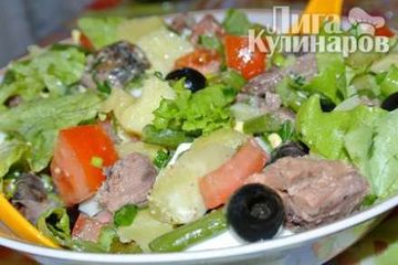 фото рецепта Салат Нисуаз с тунцом