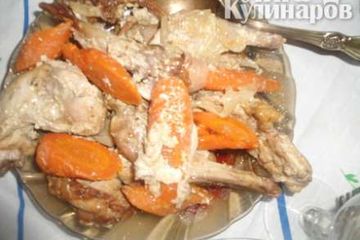 фото рецепта Кролик с овощами в пакете для запекания
