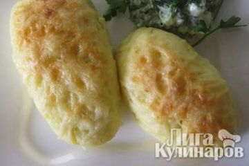 фото рецепта Картофельные зразы, фаршированные овощами