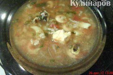 фото рецепта Итальянский суп с морепродуктами