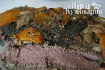 фото рецепта Говядина, запечённая с овощами и розмарином