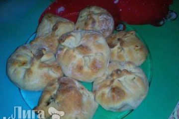 фото рецепта Узелки с курицей и грибами