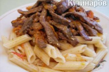 фото рецепта Печень тушеная с овощами