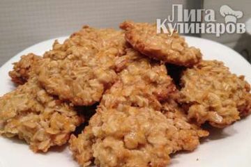 фото рецепта Медово-апельсиновое овсяное печенье
