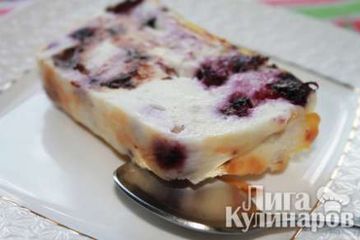 фото рецепта Творожник с черникой и шоколадом