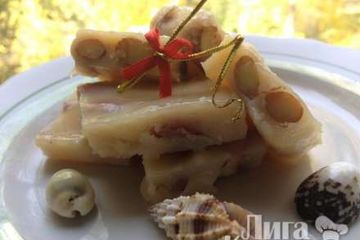 фото рецепта Сливочные ириски с орехами