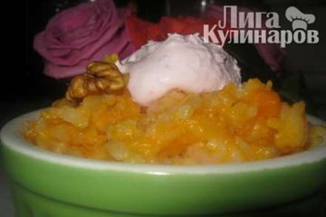 фото рецепта Гарбузовая каша  со сливками