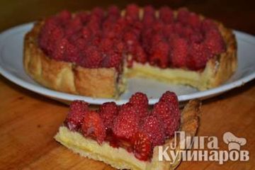 фото рецепта Творожный торт с малиной