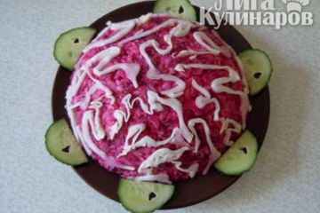 фото рецепта Салат из свеклы Кружевной