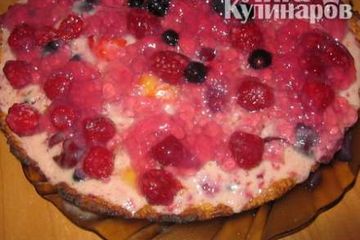фото рецепта Песочный ягодный торт