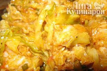 фото рецепта Тушёная капуста с мясом