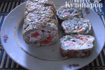 фото рецепта Рулет с семгой