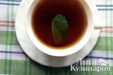 фото рецепта Чай черный со свежей мятой