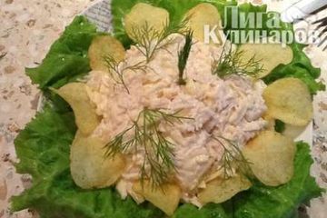 фото рецепта Салат Ананасик с курой
